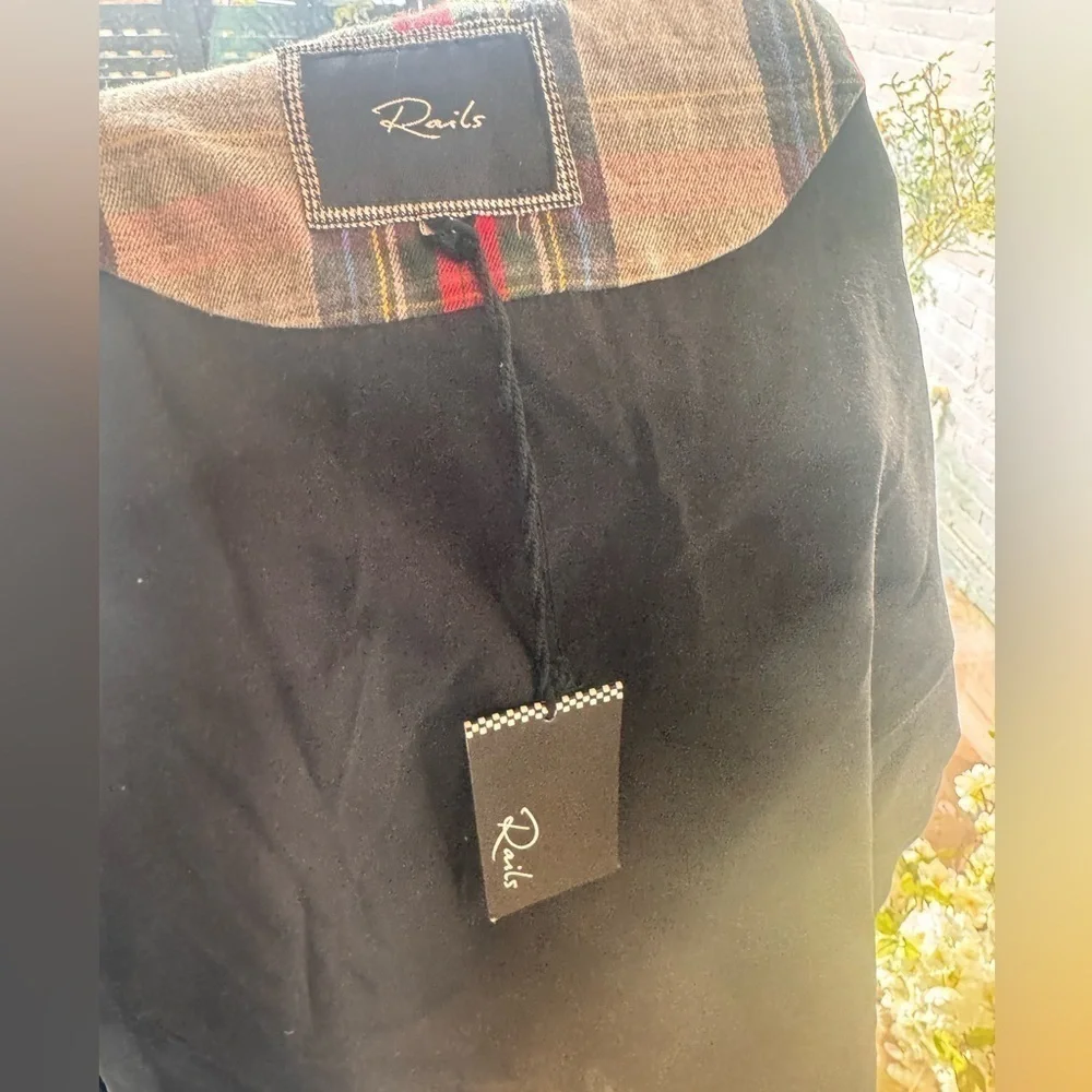 Rails Plaid Jacket Large Elbow Patches